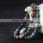 2016 summer new women men natural stone 6mm beads bangle bracelet