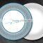white printed paper plate