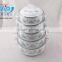 5Pcs Casserole belly Shape W/Metal Cover Light Color Decor