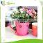 Hot sale color coated cup shape decorative small metal planters