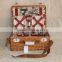 handmade wicker picnic basket hamper square picnic basket for 2 persons