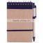 Custom promotional wholesale spiral notebook with pen