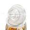 drum lantern shape glass candy tea canisters with gasket ring