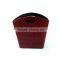 Red Eco-friendly Faux Leather Magazine Holder Bin Gift Basket