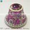 PINK mosaic glass containers for candles