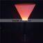 Plastic Outdoor Bar Furniture LED Plastic Table with RGB 16 Color Changing 56*56*56cm