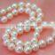 AA 9-10mm white round freshwater pearl necklace