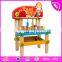 New children pretend play tool kit toys wooden kids tool bench W03D083