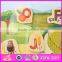 2016 new design 28 pieces kids educational toy wooden magnetic puzzles W14J001