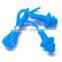 Colorful Swimming Accessories Colorful silicone swimming ear plugs With string