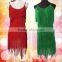 High quality ladies fringe Latin dresses ladies sexy sleeveless Latin dance wear