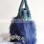 CX-H-27C 2016 Latest Fashionable Desgin Genuine Fox Fur Ladies Hand Bag