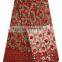 Fashiuonable African women wedding dress lace sequined tulle lace with stones FL1394