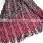 2017 winter the large high quality lady soft 100%viscose plaid shawl