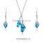 Designer Sterling Silver Gemstone CZ Studded Fashion Pendent Sets