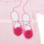 Embroidery Ballet Shoes Newborn Romper Baby Girl Bubble Romper