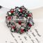 zm53214a Christmas wreath crystal brooch moq 10 pieces Christmas gift brooches