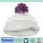 100% Acrylic Custom knitted Beanie Hat with Pompom Flat Embroidery Jacquard Beanie Hats Beanie custom logo