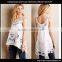 Custom Design Eyelet Detail Women Linen Tunic Top