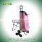 folding plastic reusable and gife shopping promotional basket trolley cart