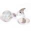 High quality white stone round cufflinks