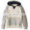 Custom Latest Big Boys' French Terry Grey Sport Thin Pullover Hoodies for Men
