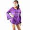 NAPAT Wrap V Neck Women Shirts Flare Sleeve Crop Tops Female Bohemian TOP