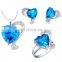 High quality Fashion big diamonds necklace set wholesale for women