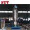 SYT lift screw auger with vibration / plastic granuler vibrating feeder with cooling