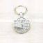 Custom keychain metal nickel finish for Christmas gift
