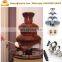 Stainless steel cheap chocolate tempering fountain machine stand chocolate tower