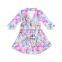 Lady Tie Dye Kimono Robe Femme Bride Robe De Mariage