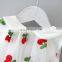 A0248# summer toddler Kids Baby Girls dress kids cherry party dress girls pearl formal clothes