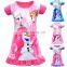 New Princess Dresses Elsa Anna Sofia Princess Girl Dress Nightgown Kids Night Gown Pajamas Dress Sleepwear Pyjamas Clothes