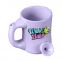USA hot sale cheap 12oz ceramic mugs tobacco smoking pipe coffee mug with handle