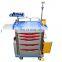 MY-R058D hospital furniture nursing cart medical emergency hospital trolley with drawers