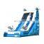 Commercial Inflatable Blue Dolphin Bouncer Slides For Children