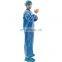 Cheap Disposable Medical Surgical Gown Patient Coverall For Surgery with CE