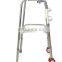 High grade stainless steel folding adult walker with seat and wheels