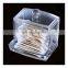 New Clear Acrylic Cotton Swab Box Makeup Storage Cotton Swab Box Plastic Organizer Cosmetic Holder