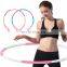 Wholesale High Quality Adults Stripe Hoop Loop Adjustable Fitness Plastic Hula Smart Foam Smooth Hula Loops