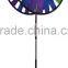 Rainbow double wheel plastic garden wind spinner