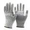 Anti-cut Construction Gloves PU Coated Cut Resistant Work Gloves Anti Cut Gloves