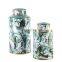 Chinese Style Home Luxury Flower Bird Plant Pattern Decorative Temple Jar Ceramic Vase For Decoration