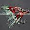 In stock Rigged Tandem Jig Hooks for Slow Pitch Jigging Lures Assist Pike Hooks For Saltwater Fishing