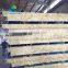 50mm/75mm/100mm/150mm thickness fire-proof rock wool sandwich panel for workshop warehouse