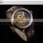 SHENHUA 9581 Original Men Mechanical Branded Wrist Watch Simple Analog Leather Watch Men