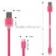 Wholesale two sided sync data micro usb charging cable for Samsung