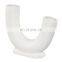 Modern Decorative Handmade Wedding Art Porcelain Matte White Creative Ceramic Pot Irregular Flower Vase Nordic Home Decoration