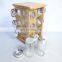 Bamboo Seasoning Rack Environmentally Friendly Seasoning Jar Stand Freestanding Countertop Storage Rack for Kitchen